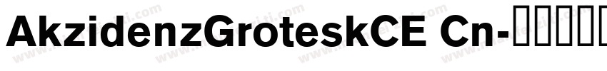 AkzidenzGroteskCE Cn字体转换